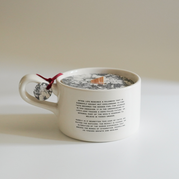 Leap of Faith Ceramic Mug Candle