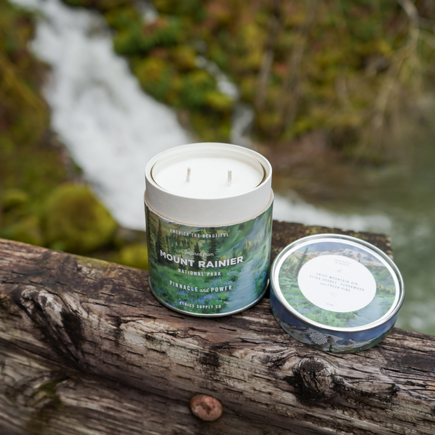 Mt. Rainier National Park Candle